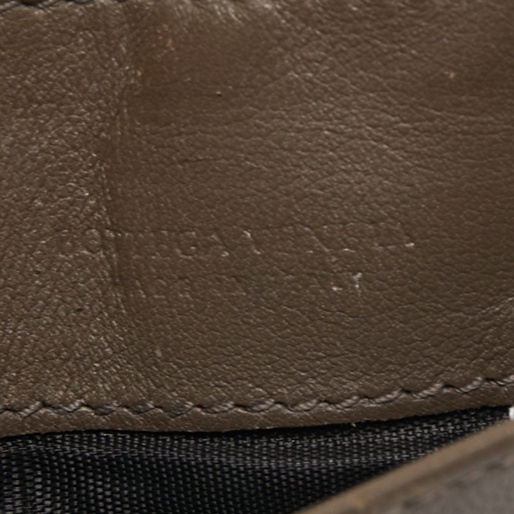 BOTTEGA VENETA Brown/Yellow Intrecciato Leather Zip Card Holder - Picture 8 of 8
